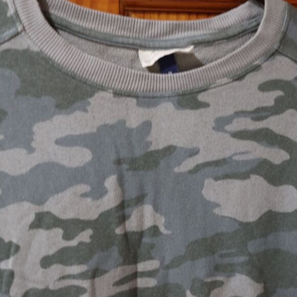 Universal Threads Camo Print Fleece Lined Pullover Sweatshirt Medium Boxy - Picture 4 of 8